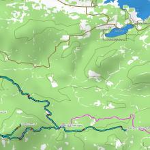 Attempted route for Winters. Gate locations shown