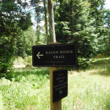 Trail sign.