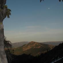 Miller Peak (SOTA W7W/CW-028) at sunset