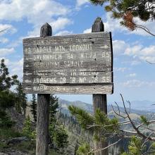 Old Trailhead Sign