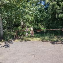 Trailhead gate