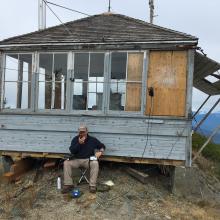 Operating position on Burley Mountain