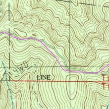 hiking route